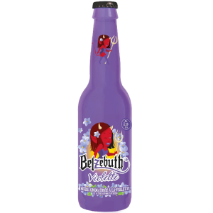 Bouteille de Belzebuth Violette avec sa robe violette et lumineuse