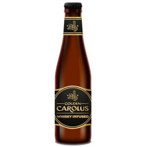 Bouteille de Carolus Whisky Infused bière brune belge artisanale