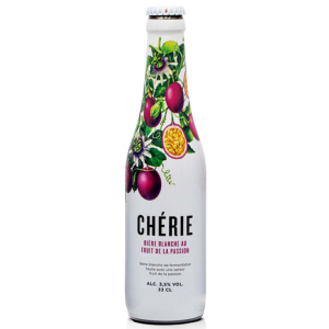 Bouteille de bière Chérie Fruit de la Passion fraîche et désaltérante