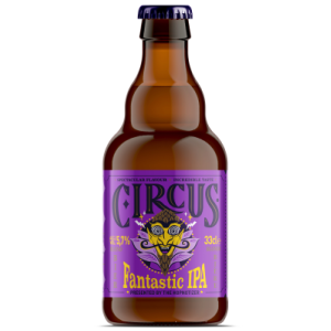 Bouteille de bière Circus Fantastic IPA blonde aux notes d'agrumes