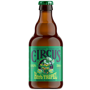 Bouteille de Circus Herb Tripel, bière triple artisanale dorée aux herbes