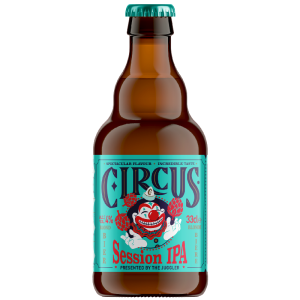 Bouteille de Circus Session IPA - Bière artisanale légère et fruitée