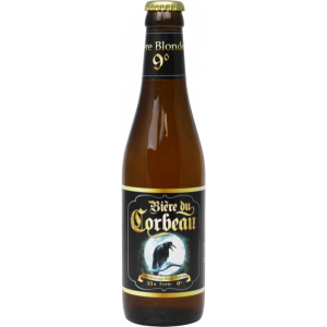 Bouteille de Bière du Corbeau blonde dorée artisanale
