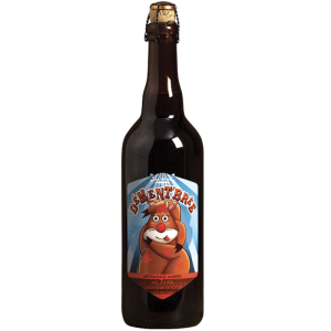 Photo de la bouteille de bière ambrée artisanale Dément'Brée