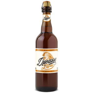 Bouteille de bière artisanale Ducasse Triple avec notes fruitées et céréales