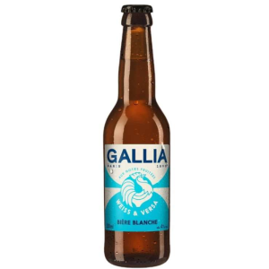 Bouteille de bière Gallia Weiss & Versa, blanche artisanale légère et fruitée