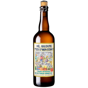 Bouteille de bière artisanale Hé Biloute Blonde 7% du Nord de la France