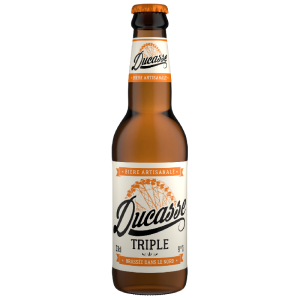 Bouteille de bière artisanale Ducasse Triple 33 cl avec notes fruitées et céréales