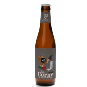 Bouteille de La Corne Black 33cl – Bière brune belge artisanale