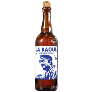 Bouteille de La Raoul 75 cl bière blonde artisanale de la Brasserie Goudale