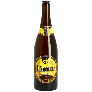 Bouteille de bière blonde Léonce d'Armentières 75cl de la Brasserie Malecot