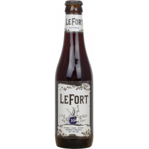 Bouteille de bière Lefort Brune 33cl de la brasserie Omer Vander Ghinste