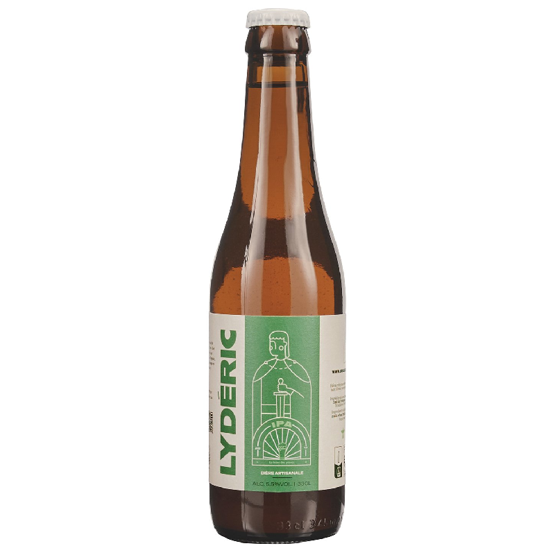 Bouteille de bière Lydéric IPA – Brasserie Lilloise Bouteille de bière Lydéric IPA – Brasserie Lilloise