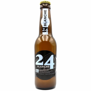 Bouteille de bière artisanale Page 24 Blanche 33 cl sur fond neutre