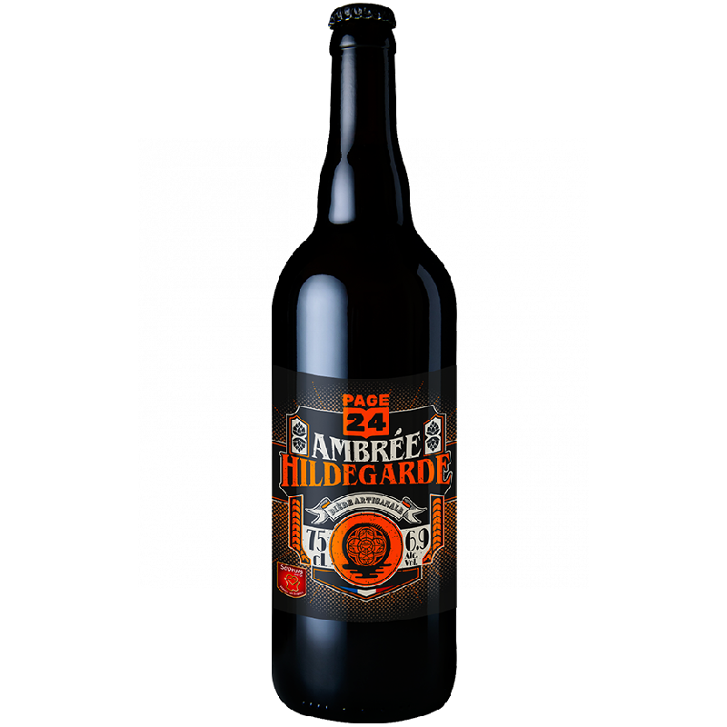 Bouteille de bière Page 24 Réserve Hildegarde Ambrée 75 cl Bouteille de bière Page 24 Réserve Hildegarde Ambrée 75 cl