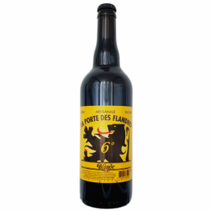 Photo de la bouteille de bière blonde Porte des Flandres 75cl sur fond neutre