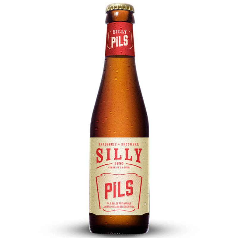 Bouteille de Silly Pils, bière blonde belge de type Pilsener Bouteille de Silly Pils, bière blonde belge de type Pilsener