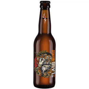 Bouteille de bière Slash Mango 8% aux arômes exotiques de mangue et fruits de la passion