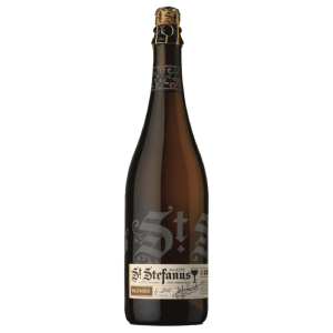 Bouteille de bière St Stefanus Blonde 75cl avec mousse dorée
