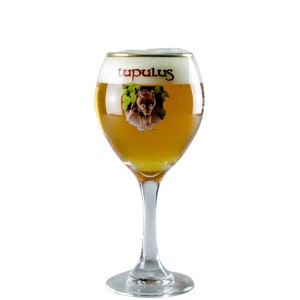 Verre à bière Lupulus 25 cl avec logo du loup en sérigraphie