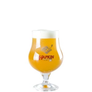 Verre à bière Hapkin 33 cl tulipe avec logo hapkin