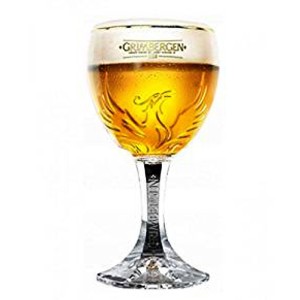 Verre Grimbergen 33 cl en calice avec logo phénix doré