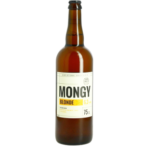 Bouteille de bière Mongy Blonde 75 cl – Brasserie Cambier
