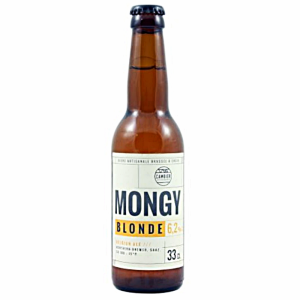 Bouteille de bière Mongy Blonde 33 cl – Brasserie Cambier