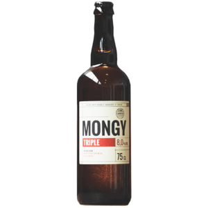 Bouteille de bière Mongy Triple 75cl – Brasserie Cambier