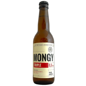 Bouteille de bière Mongy Triple 33 cl – Brasserie Cambier