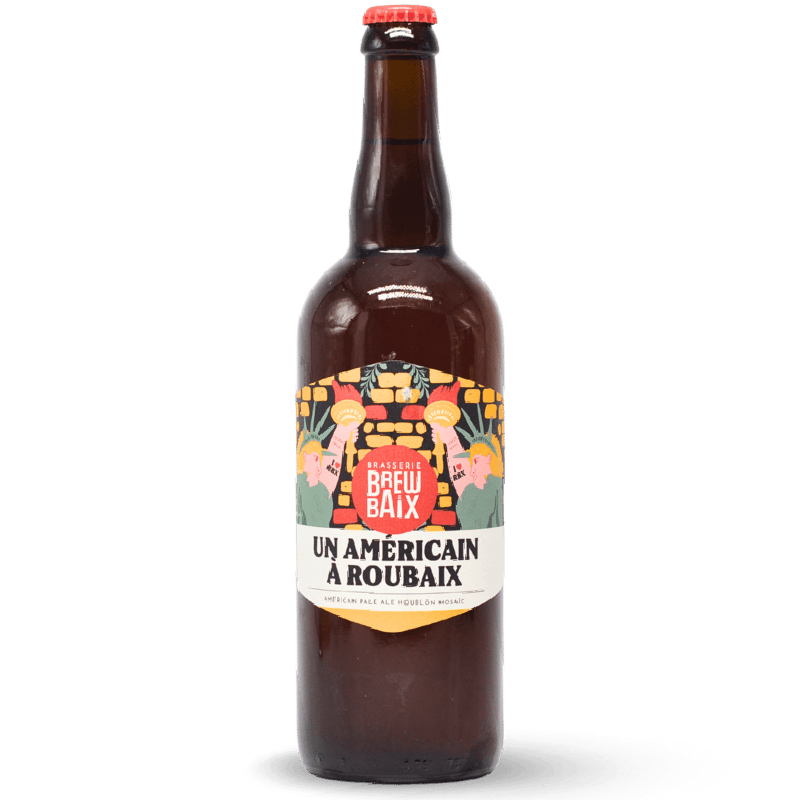 Bouteille de bière Un Américain à Roubaix 75 cl – Brewbaix Bouteille de bière Un Américain à Roubaix 75 cl – Brewbaix