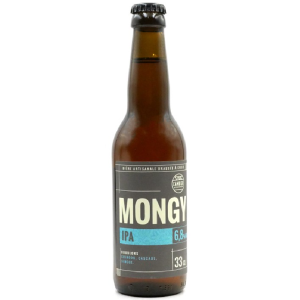 Bouteille de bière artisanale Mongy IPA 33 cl de la Brasserie Cambier
