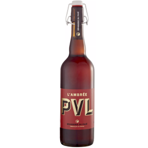 Bouteille de bière PVL Ambrée 75 cl de la Brasserie du Pavé