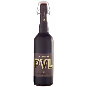 Bouteille de PVL Brune 75 cl de la Brasserie du Pavé – Bière artisanale du Nord