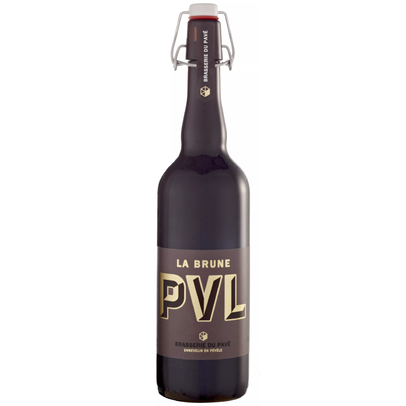 Bouteille de PVL Brune 75 cl de la Brasserie du Pavé – Bière artisanale du Nord Bouteille de PVL Brune 75 cl de la Brasserie du Pavé – Bière artisanale du Nord