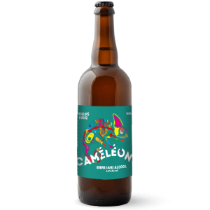 Photo de la bouteille de bière blonde sans alcool Caméléon 75cl – Brasserie Moulins d’Ascq