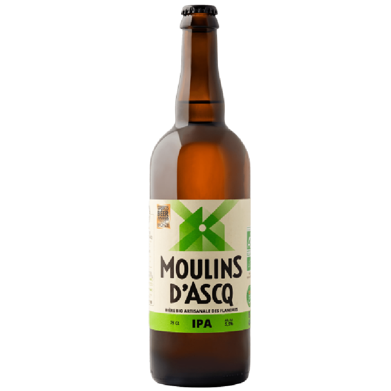 Bouteille Moulins d’Ascq IPA bio 75 cl Bouteille Moulins d’Ascq IPA bio 75 cl