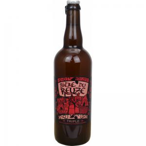Bouteille Reuze Triple 75 cl avec étiquette rouge Brasserie du Mont‑Cassel