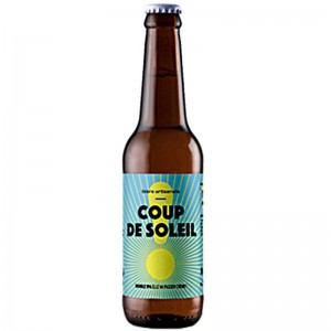 Bouteille de Coup de Soleil 33 cl Brasserie Tandem sur fond clair