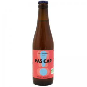 Bouteille Pas Cap 33 cl Triple Blonde Bio Brasserie Tandem vue de face