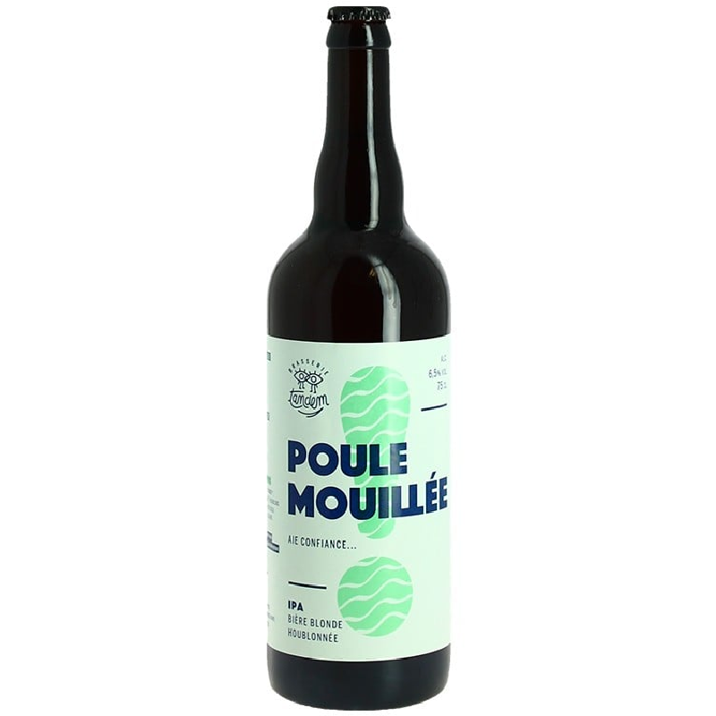 Bouteille de Poule Mouillée IPA 75 cl Brasserie Tandem Bouteille de Poule Mouillée IPA 75 cl Brasserie Tandem
