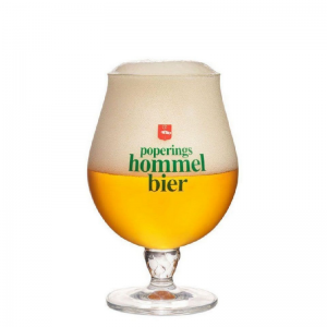 Calice tulipe Hommelbier 25 cl avec logo Poperings Hommelbier imprimé