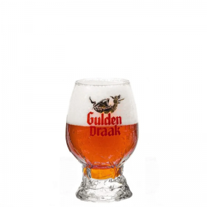 Galopin Gulden Draak 15 cl logo dragon doré en gros plan